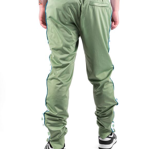 Trainerhose Kappa 222 BANDA RASTORIAI SLIM Green Dusty-White-Blue Smurf