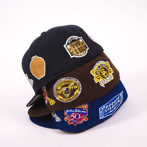 Kappe New Era 59FIFTY MLB Coops Multi Patch San Diego Padres Team Color / Gold