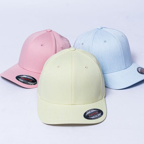 Kappe Yupoong Flexfit Pastel Melange Cap Yellowcream