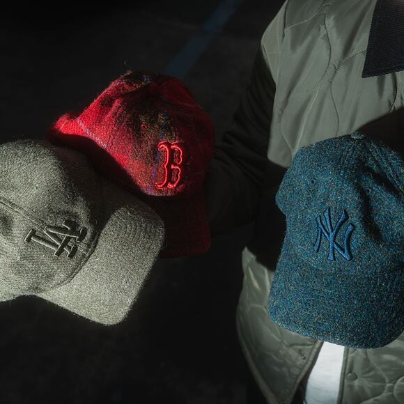Kappe New Era - 9TWENTY MLB Harris Tweed - LA Dodgers - Olive