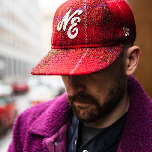 Kappe New Era - 59FIFTY Retro Crown Harris Tweed - Red