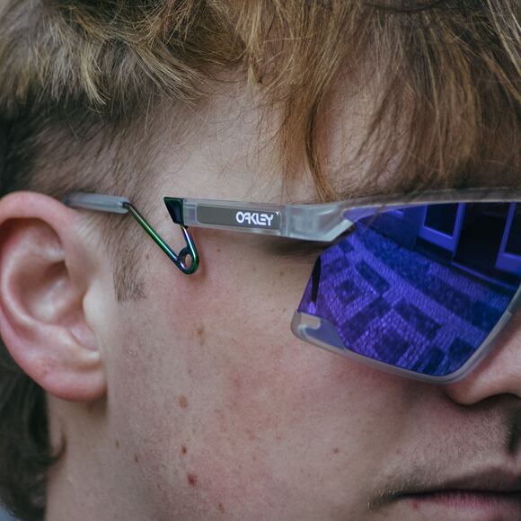 Sonnenbrille Oakley - BXTR Metal - Matte clear/Prizm Violet