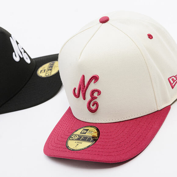 Kappe New Era - Branded Script 59FIFTY - Ivory / Cherry