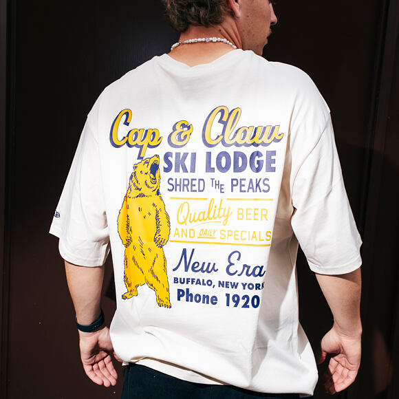 T-Shirt New Era - Wild Graphic Tee - Cream