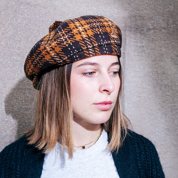 Kangol - New Heritage Flat Cap - Espresso Check