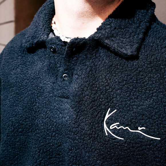 Pullover Karl Kani - Metal Signature Teddy Polo Black