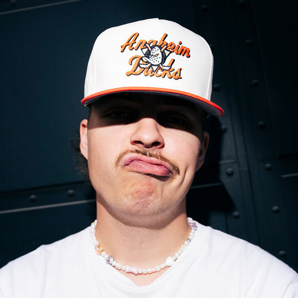 Basecap New Era - NHL Chainstitch 9FIFTY A-Frame - Anaheim Ducks - Chrome White