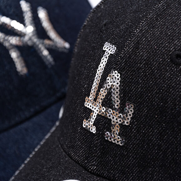Damen Kappe New Era - MLB Sequin 9FORTY - LA Dodgers - Black