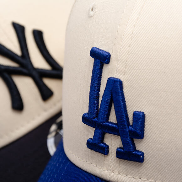 Kappe New Era - MLB Colorblock 9FORTY M-CROWN - LA Dodgers - Cream
