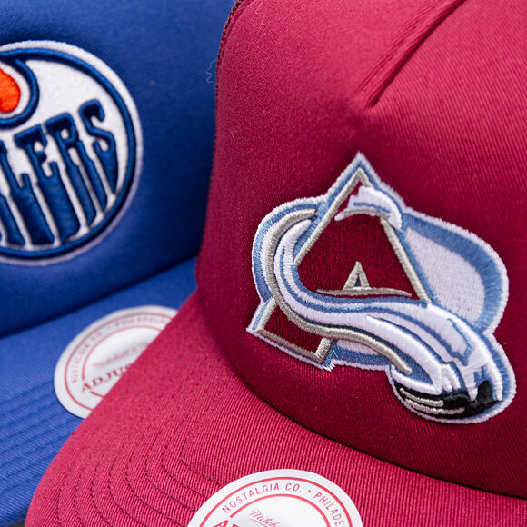 Kappe Mitchell & Ness - Colorado Avalanche - Evergreen Trucker - Maroon