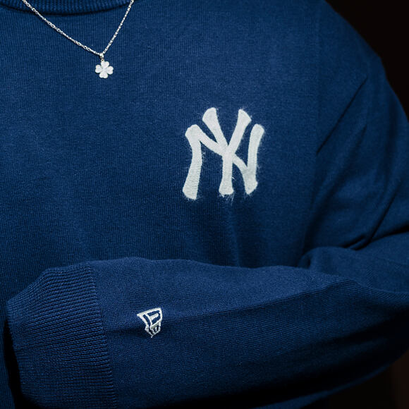 Strickpullover New Era - MLB Essential Knit Sweater - NY Yankees - Navy