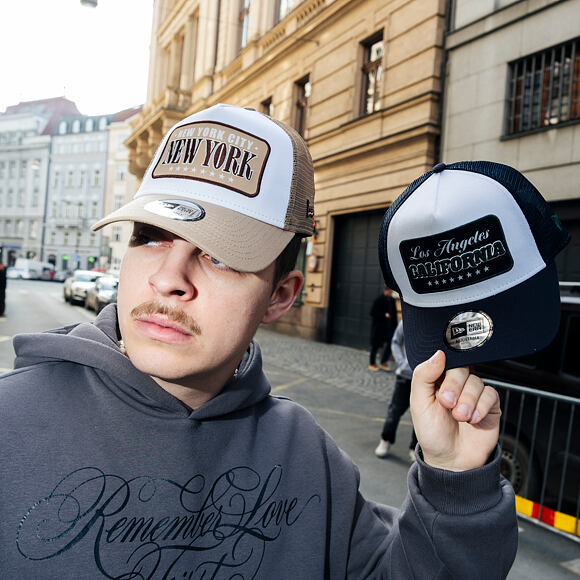 Kappe New Era - Branded Location Patch 9FORTY Trucker - Navy