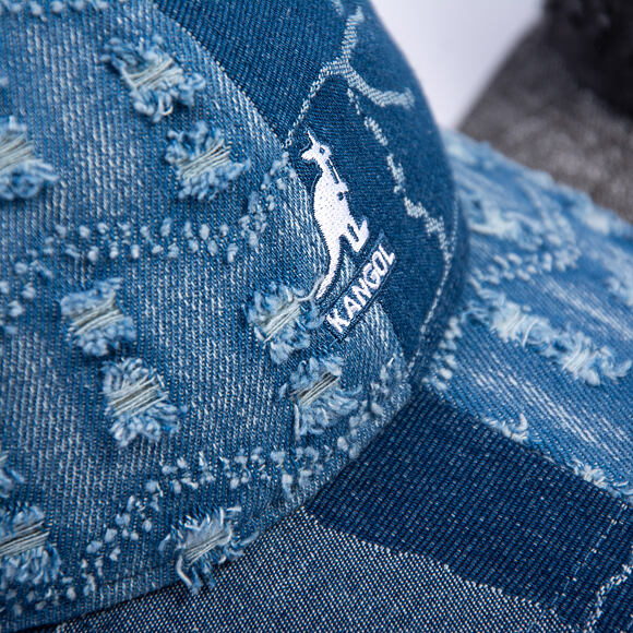 Kappe Kangol - TRENDS PACK - Denim Mashup Baseball - Medium Blue