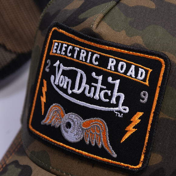 Kappe Von Dutch - Trucker - Electric Road Green Camo