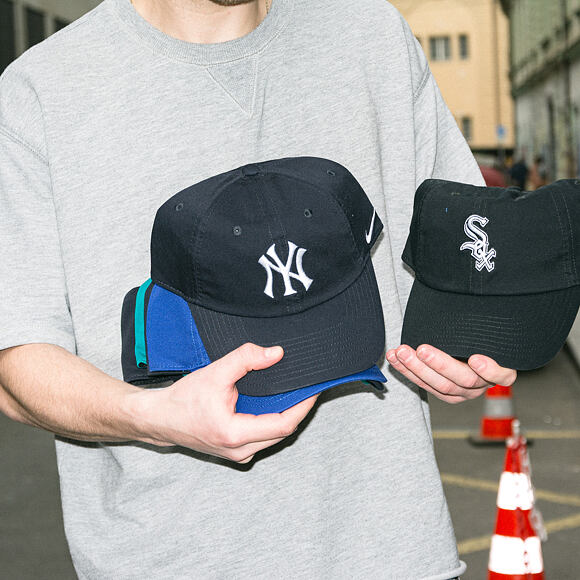 Kappe Nike - Primetime Club Unctructured Oragnic Cotton Cap Chicago White Sox - black
