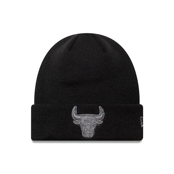 Mütze New Era - NBA Metallic Beanie Medium Knit - Chicago Bulls - Black