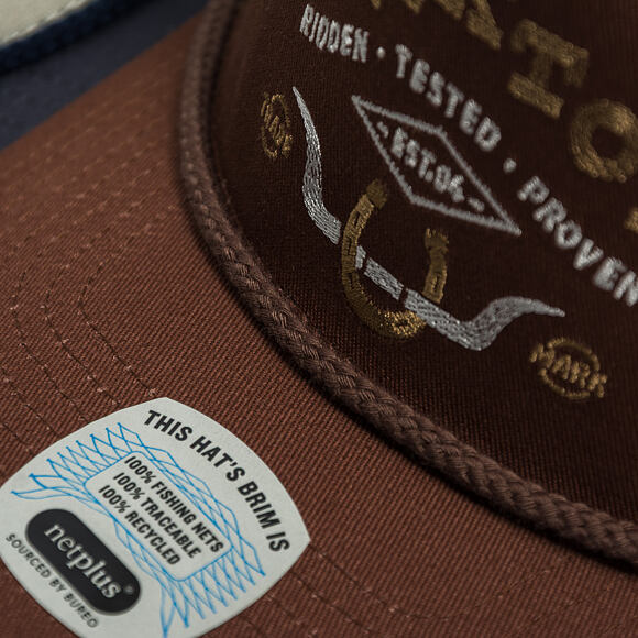 Kappe Brixton - Beekman C Np Mp Trucker Hat - Brown/Brown