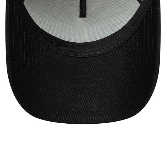 Kappe New Era - Branded Licence Plate 9FORTY A-Frame Trucker - Black / Stone