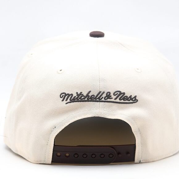 Kappe Mitchell & Ness - NBA Brown And Cream Pro Snapback - Los Angeles Lakers - Cream