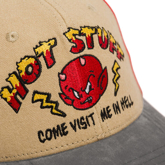Kappe Capslab - Hot Stuff Trucker - Come Visit Me In Hell Distressed - Sand / Red
