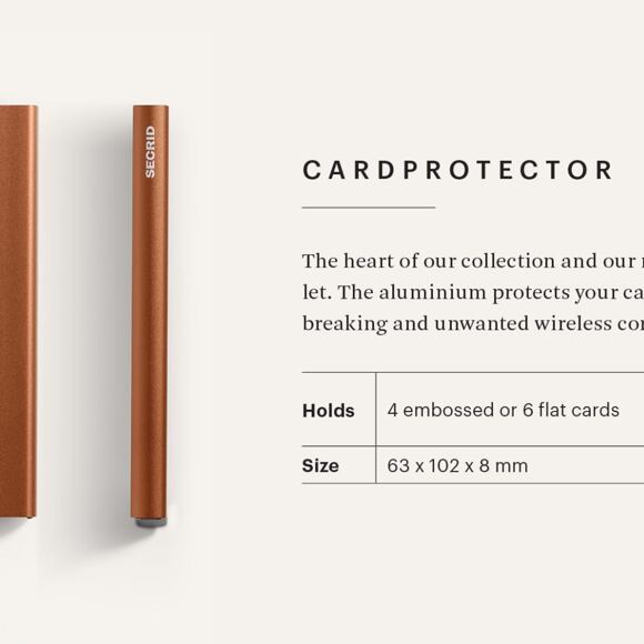 Geldbörse Secrid Card Protector Silver