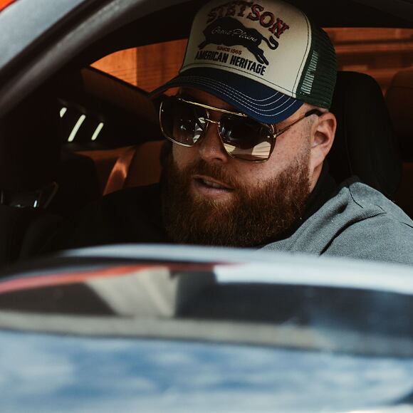 Kappe Stetson Trucker Cap Great Plains 7751152 Geen/Stone/Blue