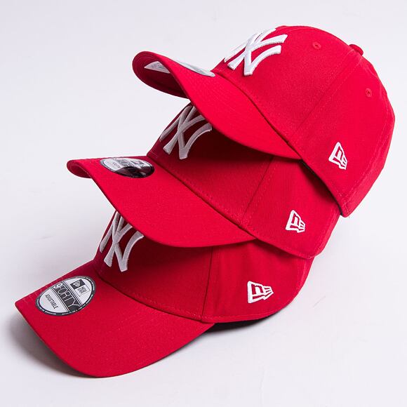 Kappe New Era - MLB Essential 9FORTY - NY Yankees - Scarlet / White