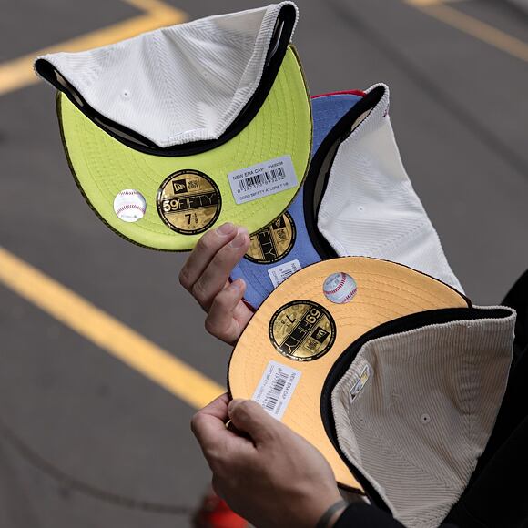 Kappe New Era 59FIFTY MLB Cord Los Angeles Dodgers Stein / Karamellbraun / Ananas