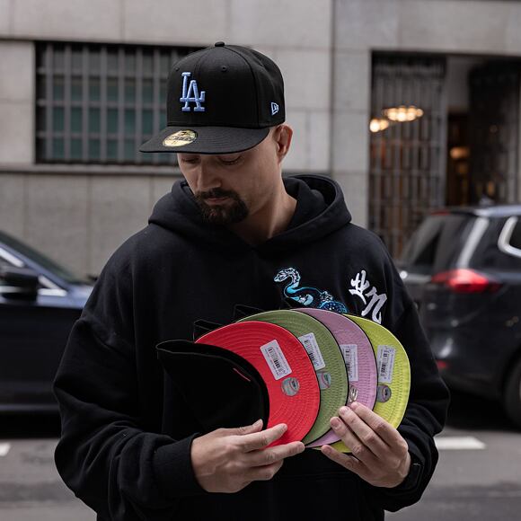Kappe New Era 59FIFTY MLB Style Activist Chicago Cubs Cooperstown Black / Green