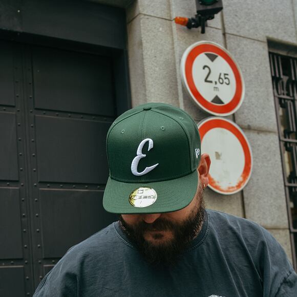 Kappe New Era - 59FIFTY League Basic - Prague Eagles - Dark Green