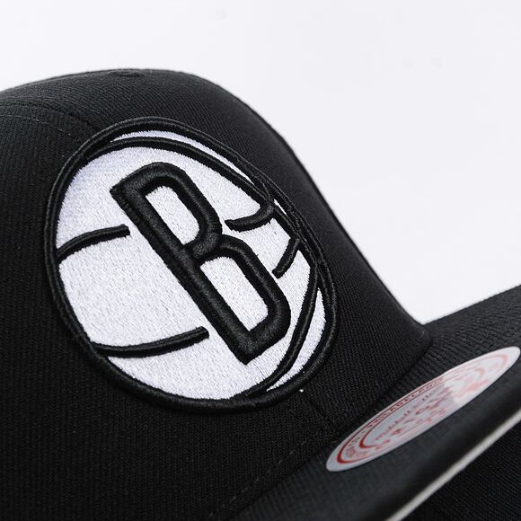 Kappe Mitchell & Ness - Evergreen Black/White Snapback - Brooklyn Nets - Black