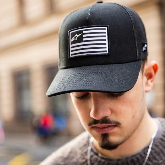 Kappe Alpinestars - Flag Snapback - Black/Black