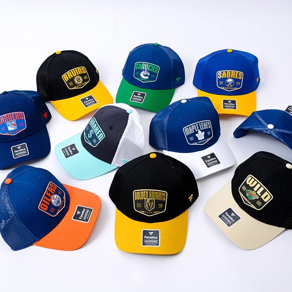 Kappe Fanatics - Boston Bruins - A/CAP Structured Adjustable Meshback - Black/Yellow Gold