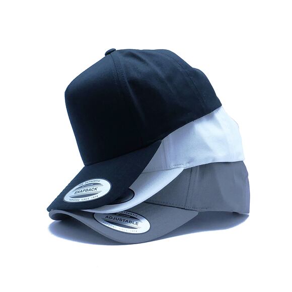 Kappe Yupoong 5-Panel Curved Classic Snapback white