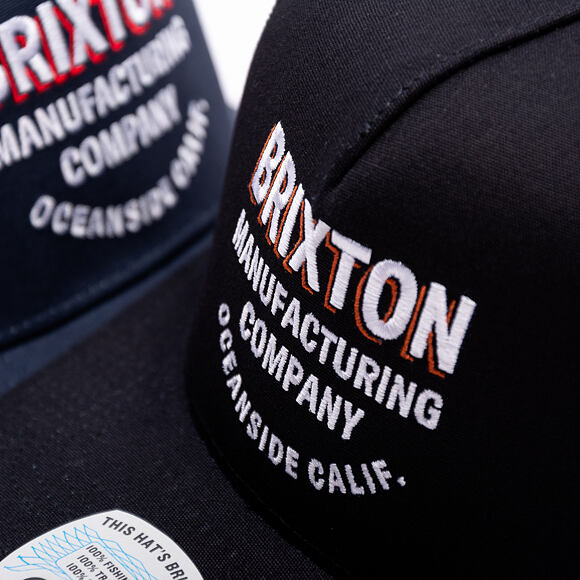 Kappe Brixton - Redoubt C Np Mp Trucker Hat - Black/Black