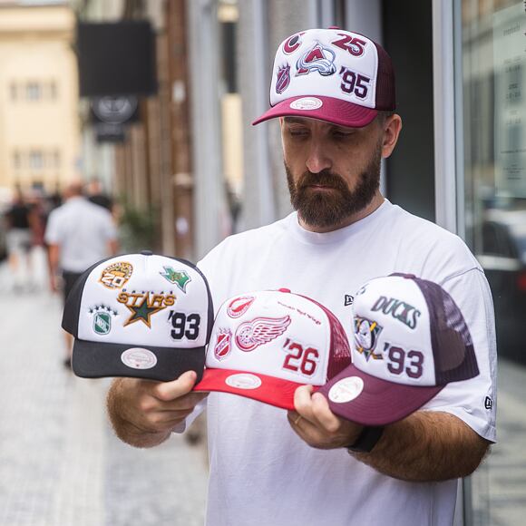 Kappe Mitchell & Ness - Gridlock Trucker Vntg - Anaheim Ducks - White