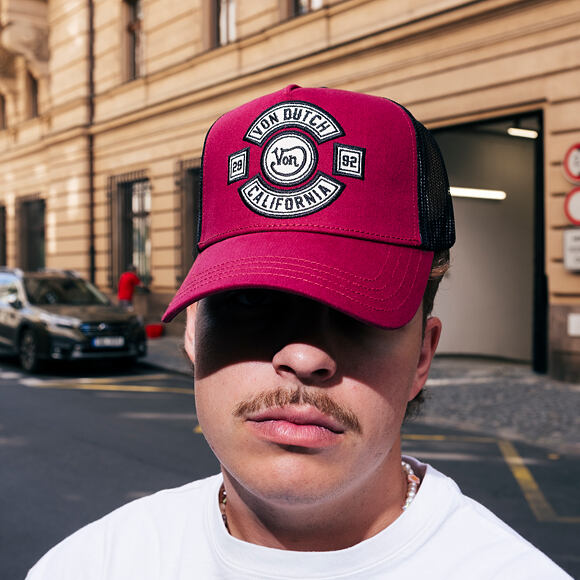 Kappe Von Dutch - Trucker - MC Logo - Burgundy/Black