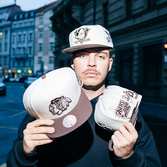 Kappe Mitchell & Ness - NHL Fashion Basic 2T - Chicago Blackhawks - Cream