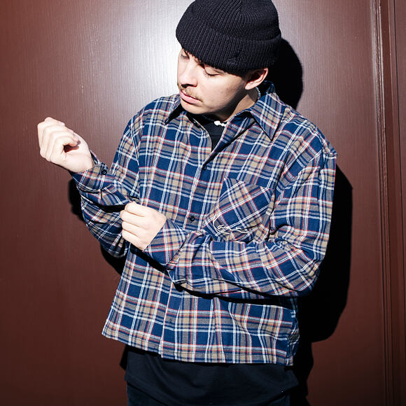 Hemd Karl Kani - Small Signature Cropped Check Shirt