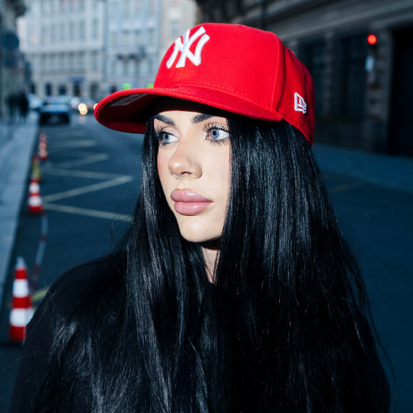 Kappe New Era - MLB Basic 59FIFTY - NY Yankees - Scarlet / White