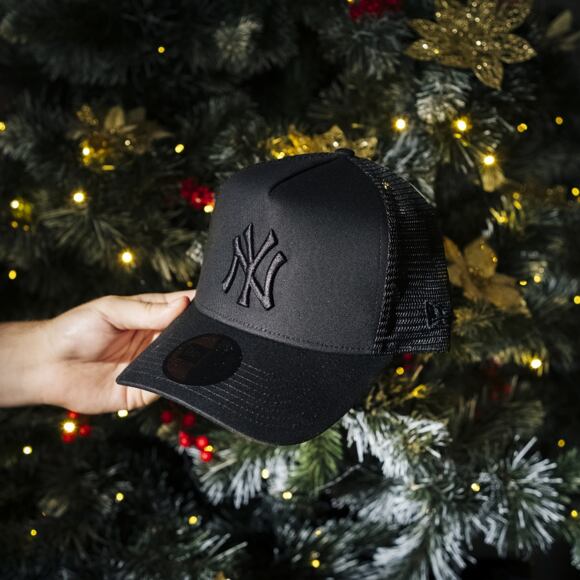 Kappe New Era - MLB Clean 9FORTY Trucker - NY Yankees - Black