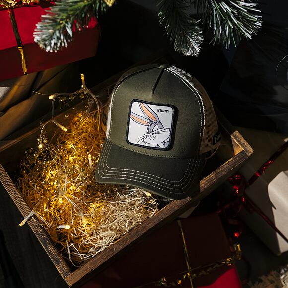 Kappe Capslab - Trucker Looney Tunes - Bugs Bunny - Olive / White