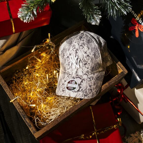 Damen Kappe New Era - MLB Snake 9FORTY - NY Yankees - Gray / White