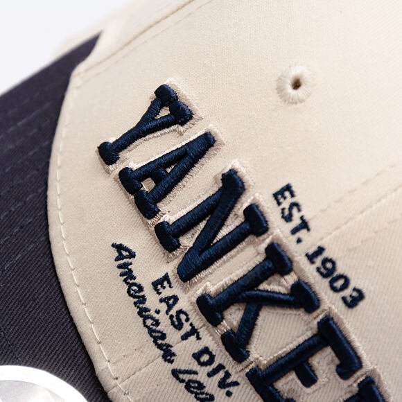 Kinder Kappe New Era - MLB Wordmark 9FORTY M-CROWN - NY Yankees - Cream