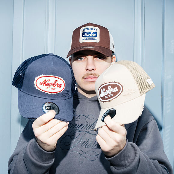Kappe New Era - Branded Patch 9FORTY Trucker - Chestnut Brown