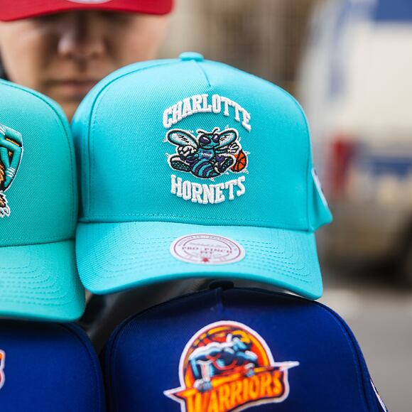 Kappe Mitchell & Ness - Charlotte Hornets - Double Clutch Pro Snapback Hwc - Teal