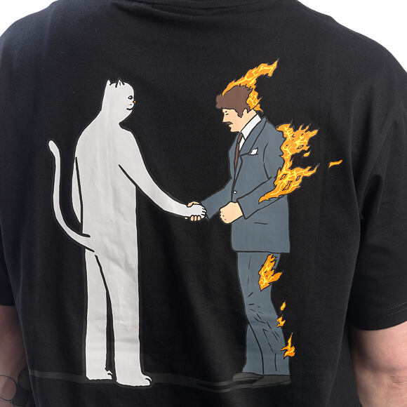 T-Shirt Burn Tee (Black Wash)