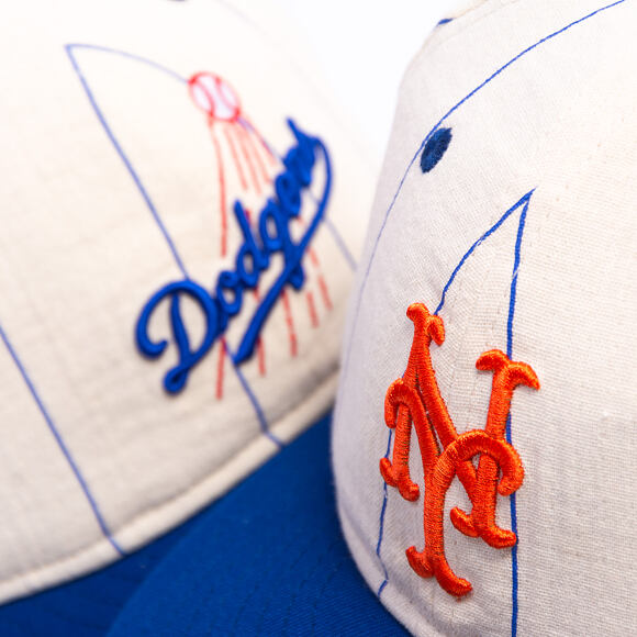 Kappe New Era - MLB Retro Linen Pinstripe 59FIFTY Retro Crown - NY Mets - Team Color