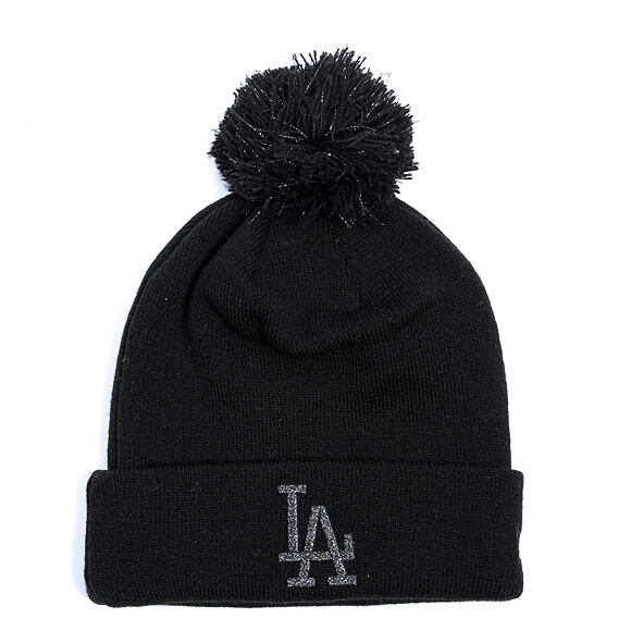 Damen Mütze New Era - MLB Metallic Pom Beanie - LA Dodgers - Black