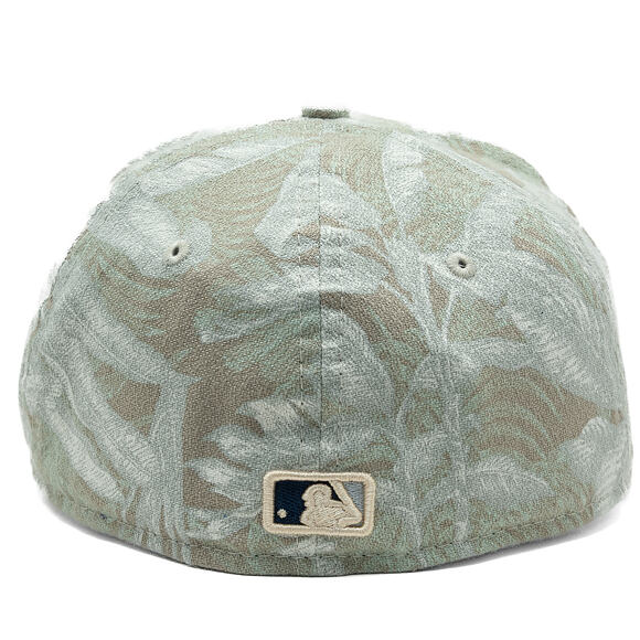 Kappe New Era - MLB Three Looms "Leafy Palm" 59FORTY A-Frame - Detroit Tigers - Stone